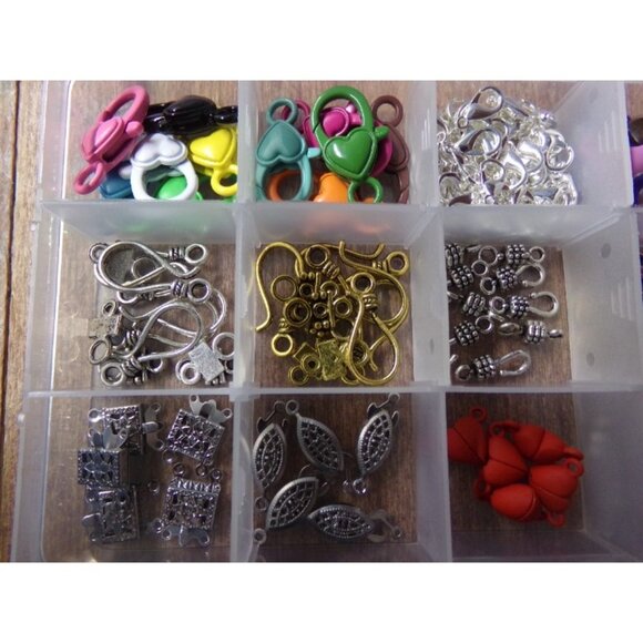 Mixed Jewelry Making Clasps in Container - Picture 2 of 3